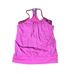 Ivivva by Lululemon Girls Magenta Pink Double Dutch Tank Top Size 12